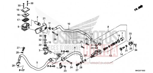 REAR BRAKE MASTER CYLINDER CMX500A2P de 2023